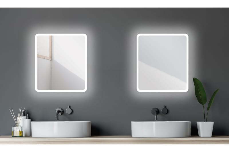 Dalkarl Speil 40x45 cm - Sølv - Hus & oppussing - Kjøkken & bad - Baderom - Baderomsmøbler & baderomsinnredning - Baderomsspeil