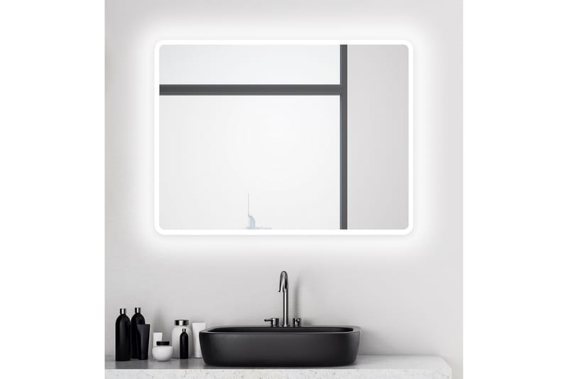 Dalkarl Speil 80x60 cm - Sølv - Hus & oppussing - Kjøkken & bad - Baderom - Baderomsmøbler & baderomsinnredning - Baderomsspeil