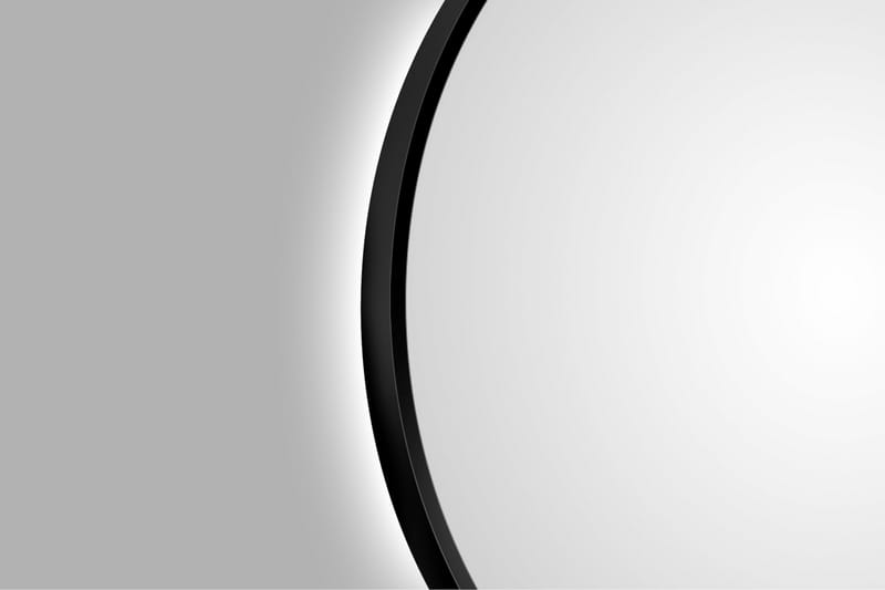 Gottsätter Speil 80 cm Rundt - Svart - Hus & oppussing - Kjøkken & bad - Baderom - Baderomsmøbler & baderomsinnredning - Baderomsspeil