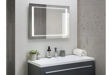 Heasandford Speil LED 60x80 cm - Sølv - Hus & oppussing - Kjøkken & bad - Baderom - Baderomsmøbler & baderomsinnredning - Baderomsspeil