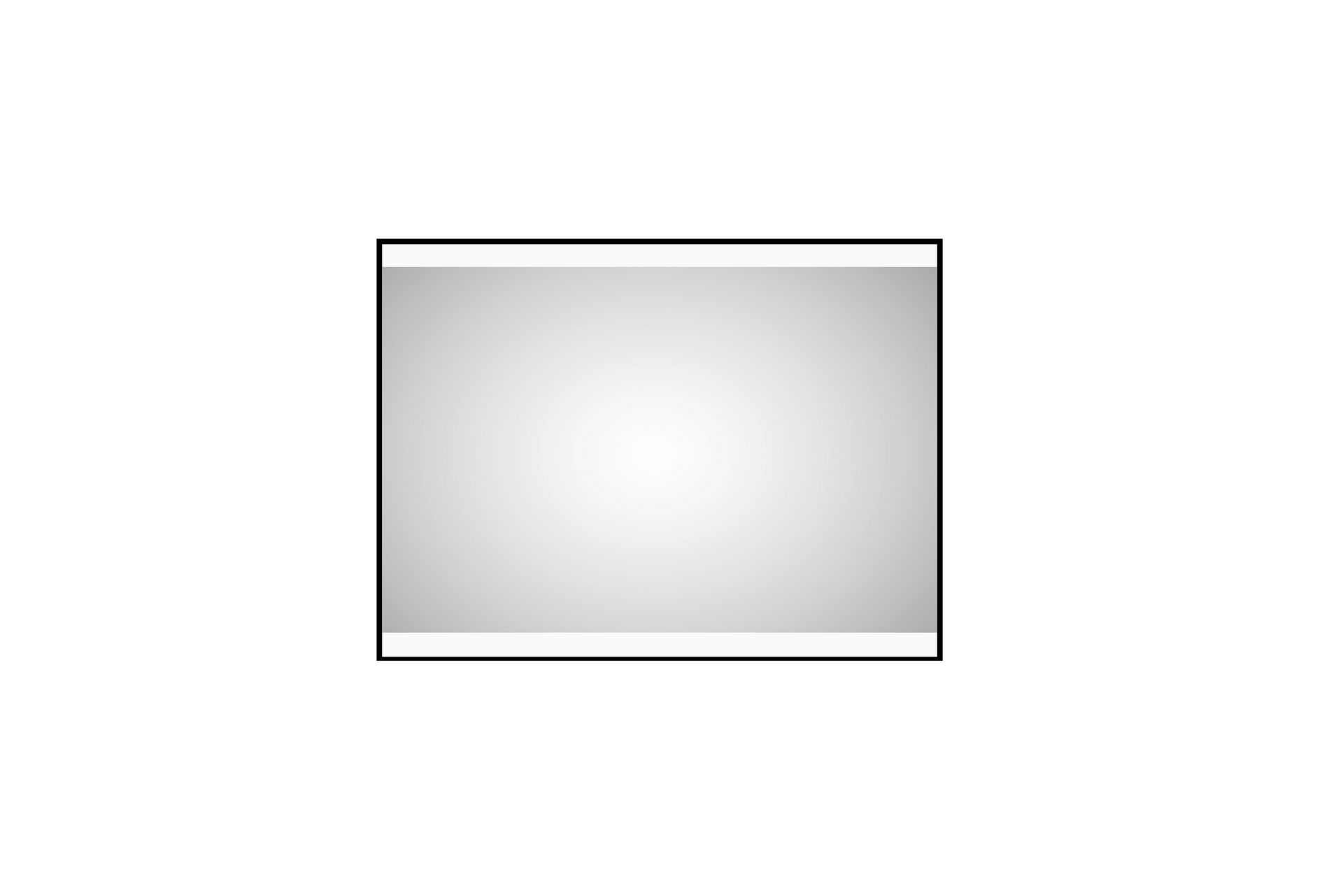Knutby Baderomsspeil 60 cm LED-Lys - Svart - Hus & oppussing - Kjøkken & bad - Baderom - Baderomsmøbler & baderomsinnredning - Baderomsspeil