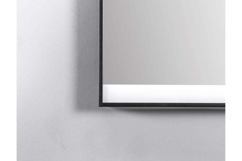 Knutby Baderomsspeil 60 cm LED-Lys - Svart - Hus & oppussing - Kjøkken & bad - Baderom - Baderomsmøbler & baderomsinnredning - Baderomsspeil