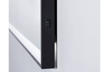 Knutby Baderomsspeil 70 cm LED-Lys - Svart - Hus & oppussing - Kjøkken & bad - Baderom - Baderomsmøbler & baderomsinnredning - Baderomsspeil
