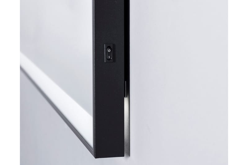 Knutby Baderomsspeil 70 cm LED-Lys - Svart - Hus & oppussing - Kjøkken & bad - Baderom - Baderomsmøbler & baderomsinnredning - Baderomsspeil