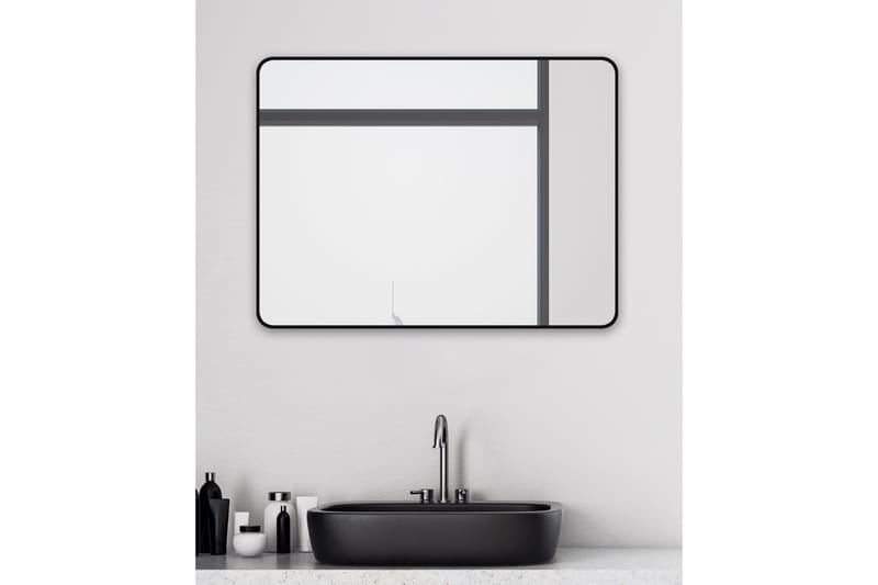Knutby Veggspeil 60 cm - Svart - Hus & oppussing - Kjøkken & bad - Baderom - Baderomsmøbler & baderomsinnredning - Baderomsspeil