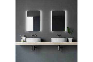 Lannabruk Baderomsspeil 70 cm LED-Lys - Hus & oppussing - Kjøkken & bad - Baderom - Baderomsmøbler & baderomsinnredning - Baderomsspeil