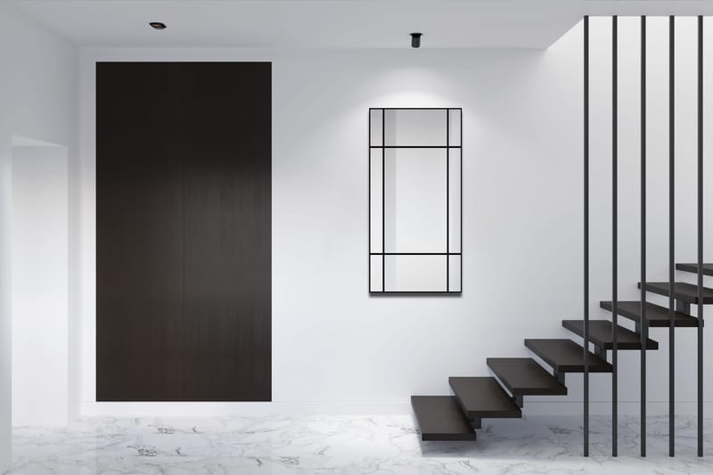 Lannabruk Speil 60x120 cm - Svart - Hus & oppussing - Kjøkken & bad - Baderom - Baderomsmøbler & baderomsinnredning - Baderomsspeil