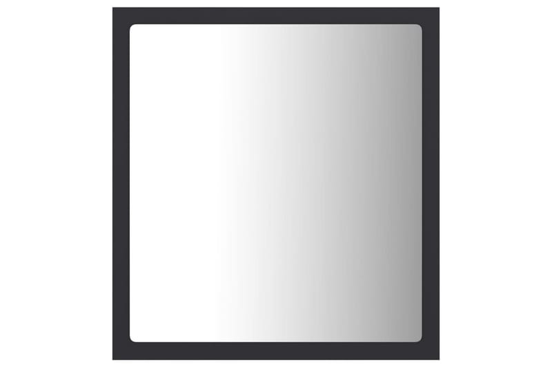 LED Badespeil 40x8,5x37 cm sponplate grå - Grå - Hus & oppussing - Kjøkken & bad - Baderom - Baderomsmøbler & baderomsinnredning - Baderomsspeil