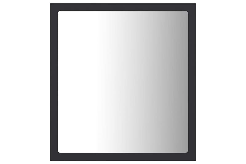 LED Badespeil 40x8,5x37 cm sponplate grå - Grå - Baderomsspeil