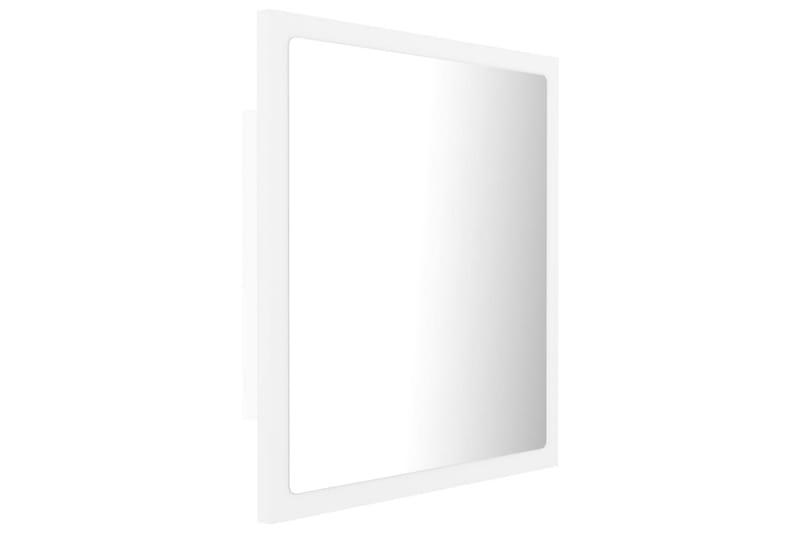 LED Badespeil 40x8,5x37 cm sponplate hvit - Hvit - Hus & oppussing - Kjøkken & bad - Baderom - Baderomsmøbler & baderomsinnredning - Baderomsspeil