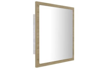 LED Badespeil 40x8,5x37 cm sponplate sonoma eik - Brun - Hus & oppussing - Kjøkken & bad - Baderom - Baderomsmøbler & baderomsinnredning - Baderomsspeil