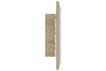 LED Badespeil 40x8,5x37 cm sponplate sonoma eik - Brun - Hus & oppussing - Kjøkken & bad - Baderom - Baderomsmøbler & baderomsinnredning - Baderomsspeil