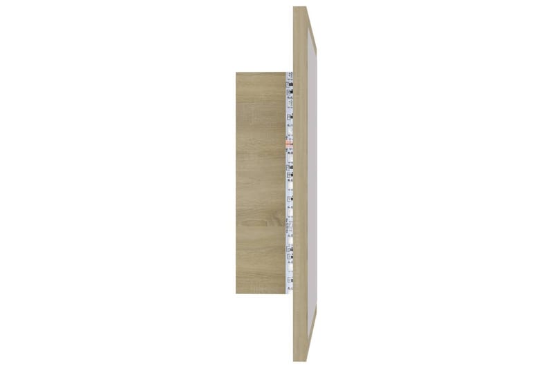 LED Badespeil 40x8,5x37 cm sponplate sonoma eik - Brun - Hus & oppussing - Kjøkken & bad - Baderom - Baderomsmøbler & baderomsinnredning - Baderomsspeil