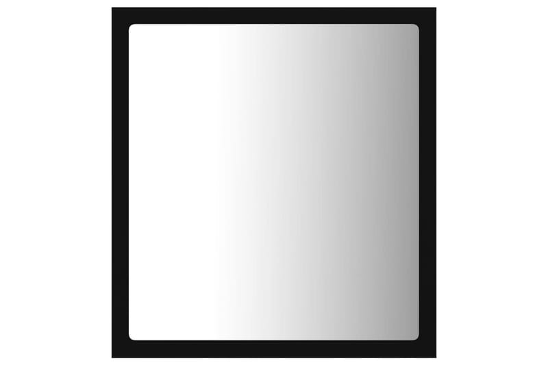 LED Badespeil 40x8,5x37 cm sponplate svart - Svart - Hus & oppussing - Kjøkken & bad - Baderom - Baderomsmøbler & baderomsinnredning - Baderomsspeil