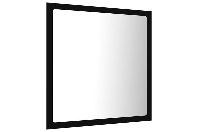 LED Badespeil 40x8,5x37 cm sponplate svart - Svart - Hus & oppussing - Kjøkken & bad - Baderom - Baderomsmøbler & baderomsinnredning - Baderomsspeil