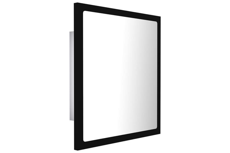 LED Badespeil 40x8,5x37 cm sponplate svart - Svart - Hus & oppussing - Kjøkken & bad - Baderom - Baderomsmøbler & baderomsinnredning - Baderomsspeil