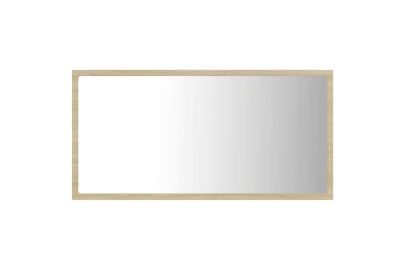 LED Badespeil 80x8,5x37 cm sponplate sonoma eik - Brun - Baderomsspeil