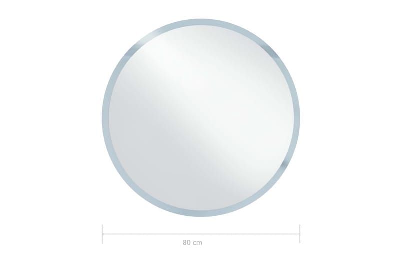 LED-speil til bad 80 cm - Hus & oppussing - Kjøkken & bad - Baderom - Baderomsmøbler & baderomsinnredning - Baderomsspeil
