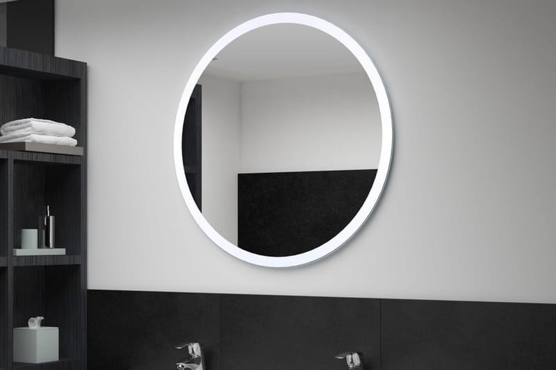 LED-speil til bad 80 cm - Hus & oppussing - Kjøkken & bad - Baderom - Baderomsmøbler & baderomsinnredning - Baderomsspeil