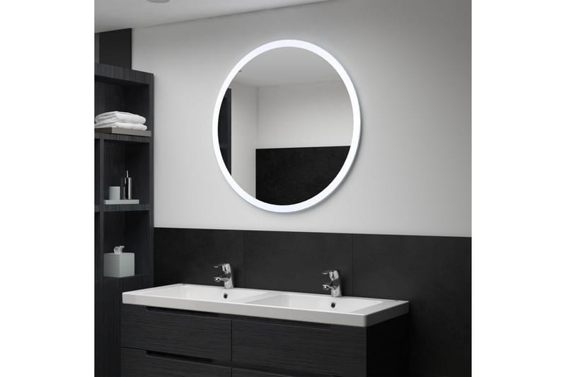 LED-speil til bad 80 cm - Hus & oppussing - Kjøkken & bad - Baderom - Baderomsmøbler & baderomsinnredning - Baderomsspeil