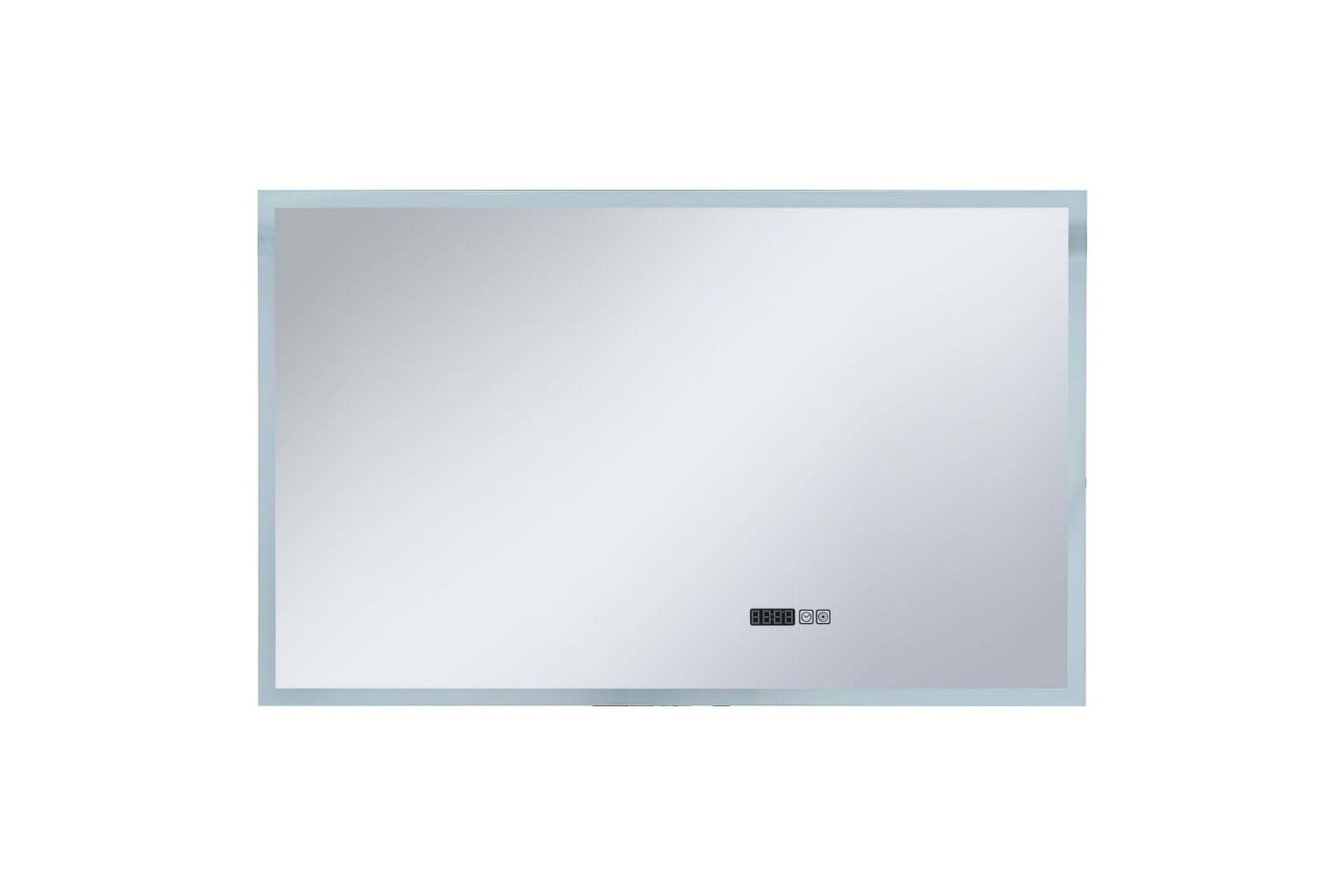 LED-speil til bad m. berøringssensor & tidsvisning 100x60cm - Hus & oppussing - Kjøkken & bad - Baderom - Baderomsmøbler & baderomsinnredning - Baderomsspeil