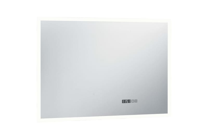 LED-speil til bad m. berøringssensor & tidsvisning 100x60cm - Hus & oppussing - Kjøkken & bad - Baderom - Baderomsmøbler & baderomsinnredning - Baderomsspeil