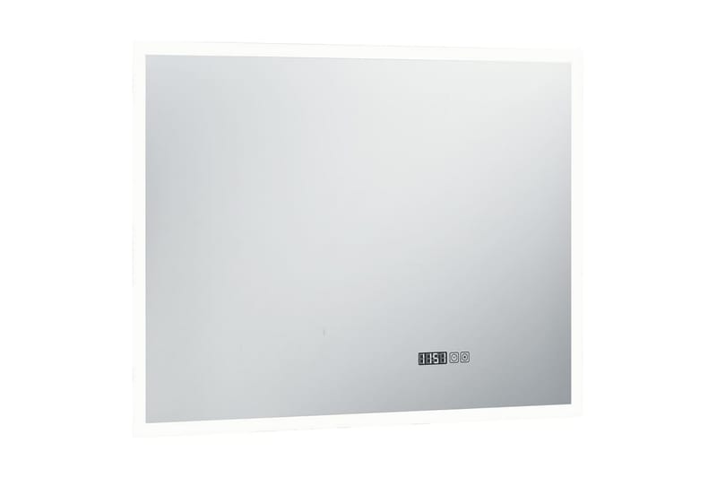 LED-speil til bad med berøringssensor og tidsvisning 80x60cm - Hus & oppussing - Kjøkken & bad - Baderom - Baderomsmøbler & baderomsinnredning - Baderomsspeil