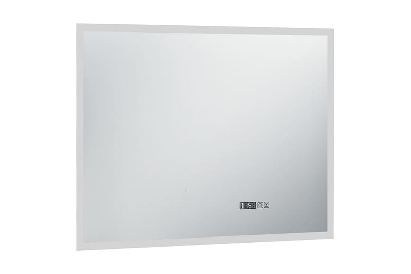 LED-speil til bad med berøringssensor og tidsvisning 80x60cm - Hus & oppussing - Kjøkken & bad - Baderom - Baderomsmøbler & baderomsinnredning - Baderomsspeil