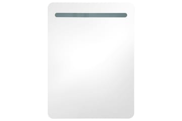 LED-speilskap til bad 60x11x80 cm - Hvit - Hus & oppussing - Kjøkken & bad - Baderom - Baderomsmøbler & baderomsinnredning - Baderomsspeil
