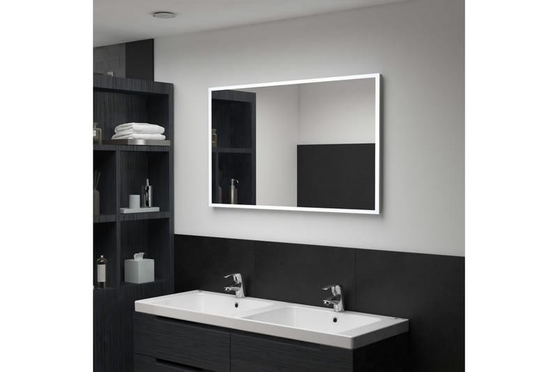 LED-veggspeil til bad 100x60 cm - Hus & oppussing - Kjøkken & bad - Baderom - Baderomsmøbler & baderomsinnredning - Baderomsspeil