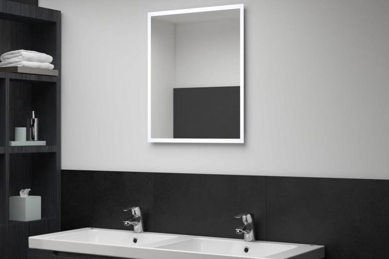 LED-veggspeil til bad 50x60 cm - Hus & oppussing - Kjøkken & bad - Baderom - Baderomsmøbler & baderomsinnredning - Baderomsspeil