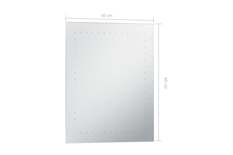 LED-veggspeil til bad 50x60 cm - Baderomsspeil - Baderomsspeil med belysning