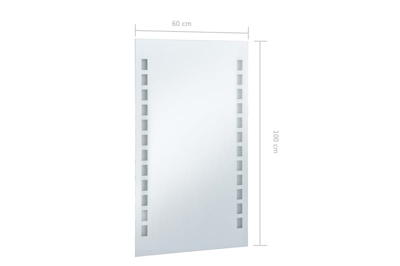 LED-veggspeil til bad 60x100 cm - Hus & oppussing - Kjøkken & bad - Baderom - Baderomsmøbler & baderomsinnredning - Baderomsspeil