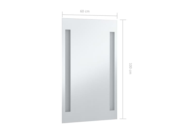 LED-veggspeil til bad 60x100 cm - Hus & oppussing - Kjøkken & bad - Baderom - Baderomsmøbler & baderomsinnredning - Baderomsspeil