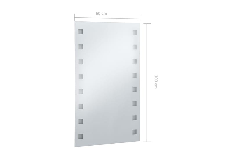 LED-veggspeil til bad 60x100 cm - Hus & oppussing - Kjøkken & bad - Baderom - Baderomsmøbler & baderomsinnredning - Baderomsspeil