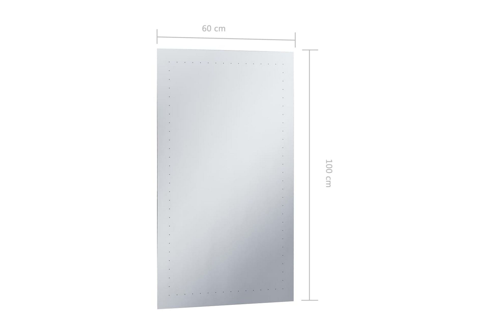 LED-veggspeil til bad 60x100 cm - Hus & oppussing - Kjøkken & bad - Baderom - Baderomsmøbler & baderomsinnredning - Baderomsspeil