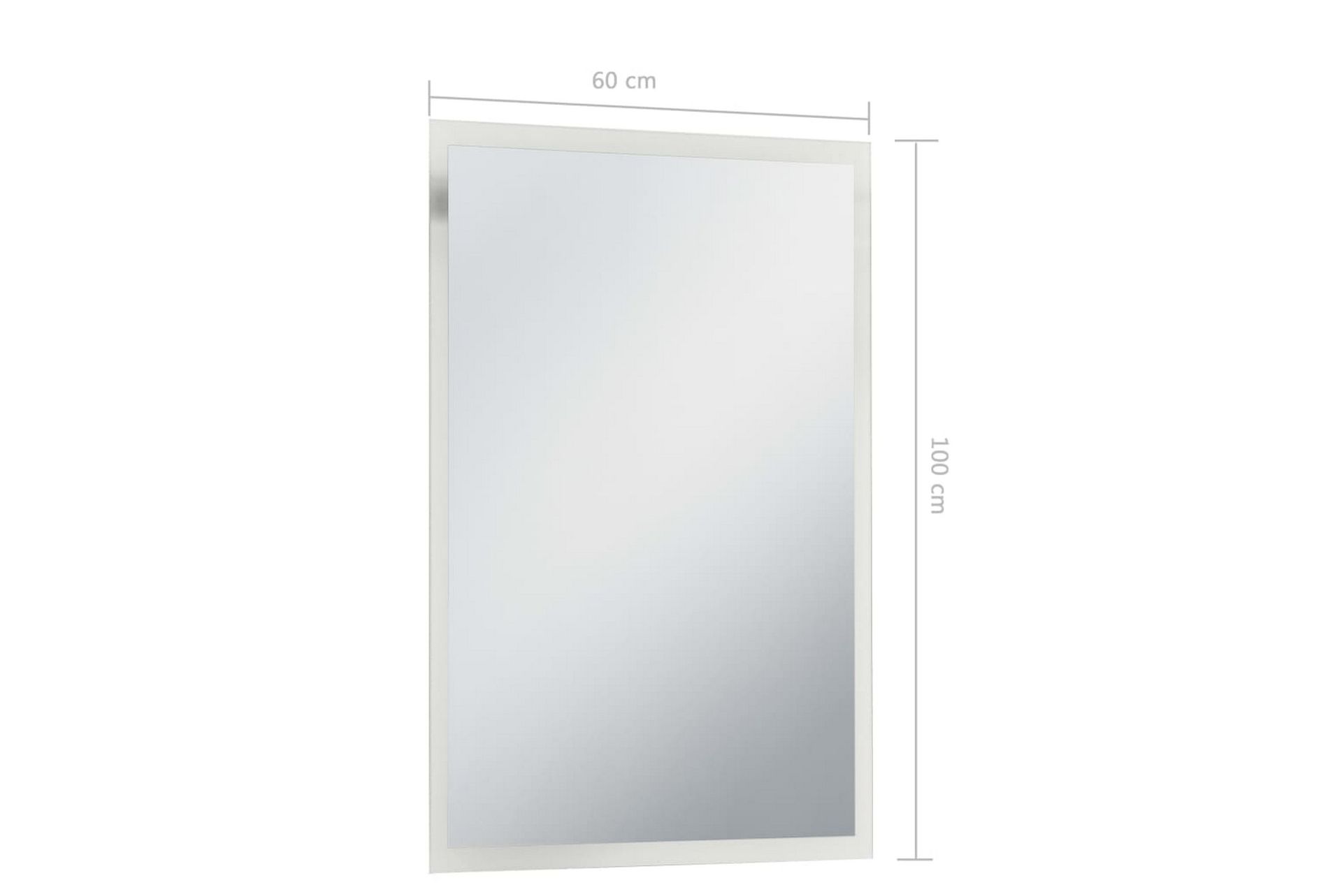 LED-veggspeil til bad 60x100 cm - Hus & oppussing - Kjøkken & bad - Baderom - Baderomsmøbler & baderomsinnredning - Baderomsspeil