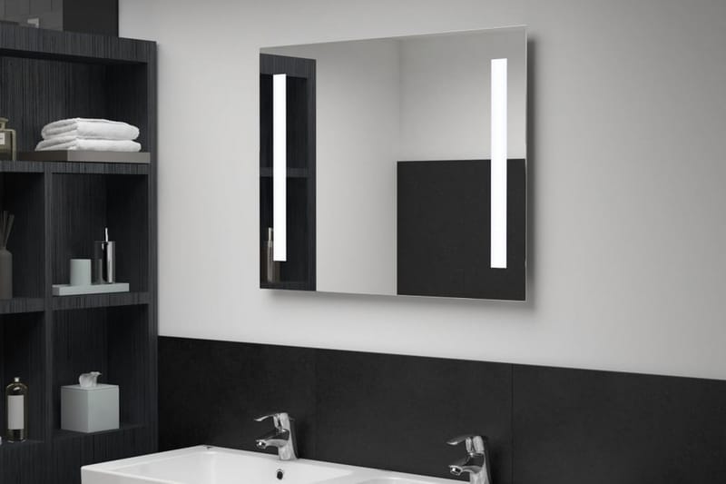 LED-veggspeil til bad 60x50 cm - Hus & oppussing - Kjøkken & bad - Baderom - Baderomsmøbler & baderomsinnredning - Baderomsspeil