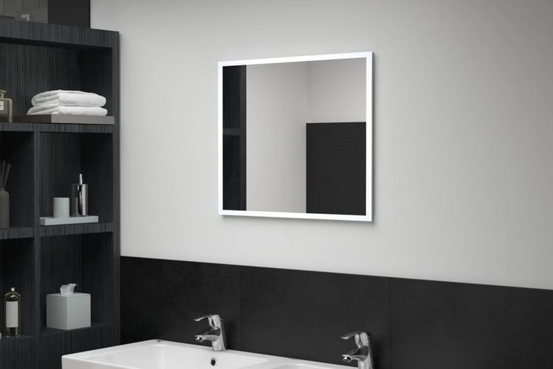 LED-veggspeil til bad 60x50 cm - Hus & oppussing - Kjøkken & bad - Baderom - Baderomsmøbler & baderomsinnredning - Baderomsspeil