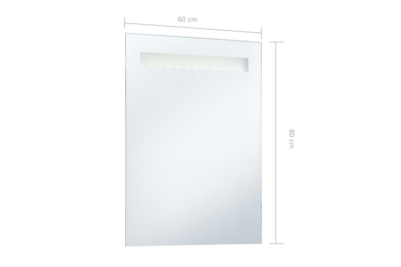 LED-veggspeil til bad 60x80 cm - Hus & oppussing - Kjøkken & bad - Baderom - Baderomsmøbler & baderomsinnredning - Baderomsspeil