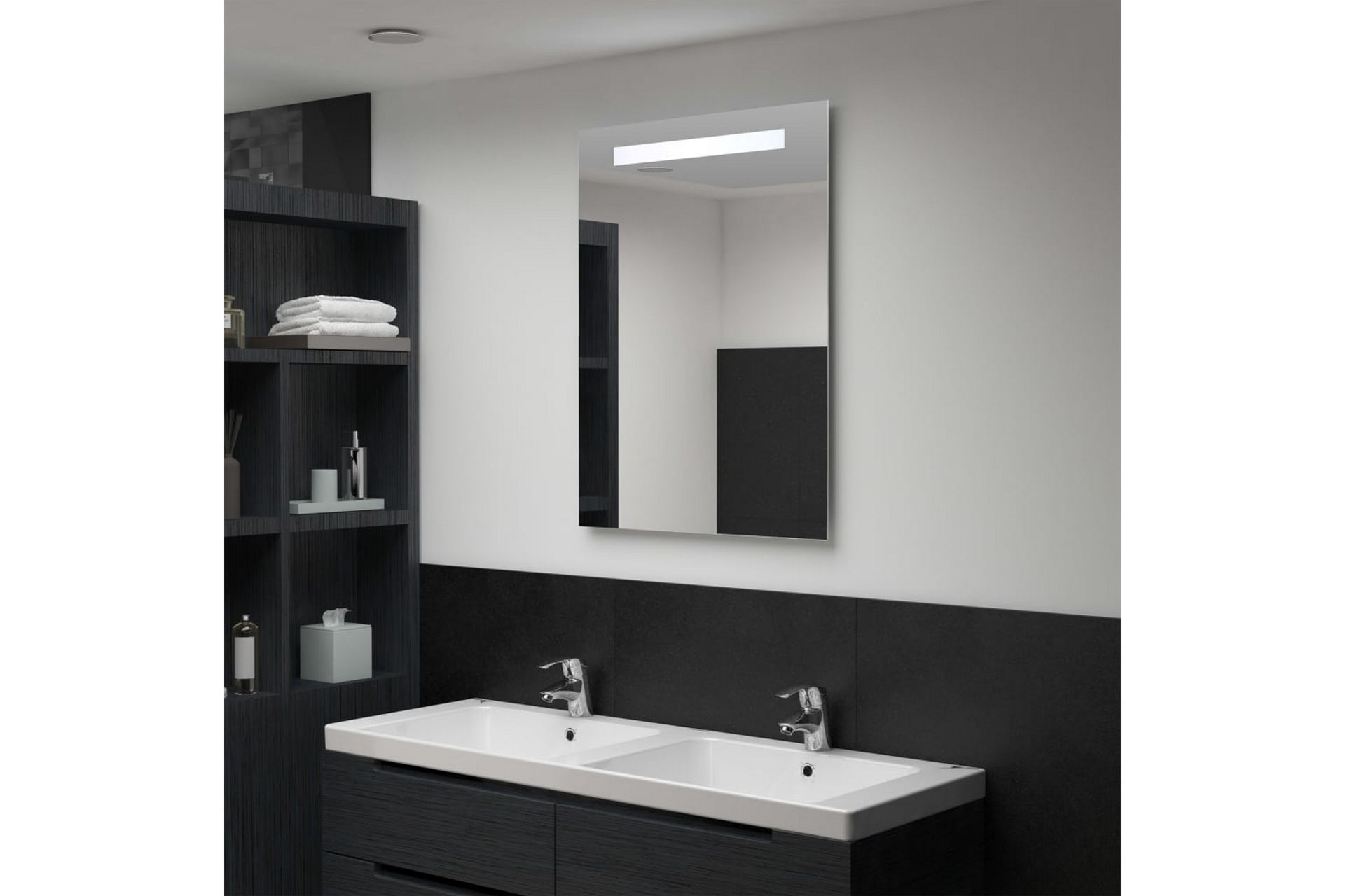 LED-veggspeil til bad 60x80 cm - Hus & oppussing - Kjøkken & bad - Baderom - Baderomsmøbler & baderomsinnredning - Baderomsspeil