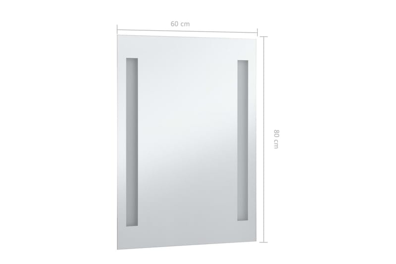 LED-veggspeil til bad 60x80 cm - Hus & oppussing - Kjøkken & bad - Baderom - Baderomsmøbler & baderomsinnredning - Baderomsspeil