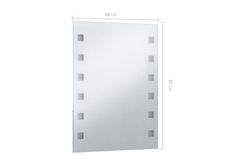 LED-veggspeil til bad 60x80 cm - Hus & oppussing - Kjøkken & bad - Baderom - Baderomsmøbler & baderomsinnredning - Baderomsspeil