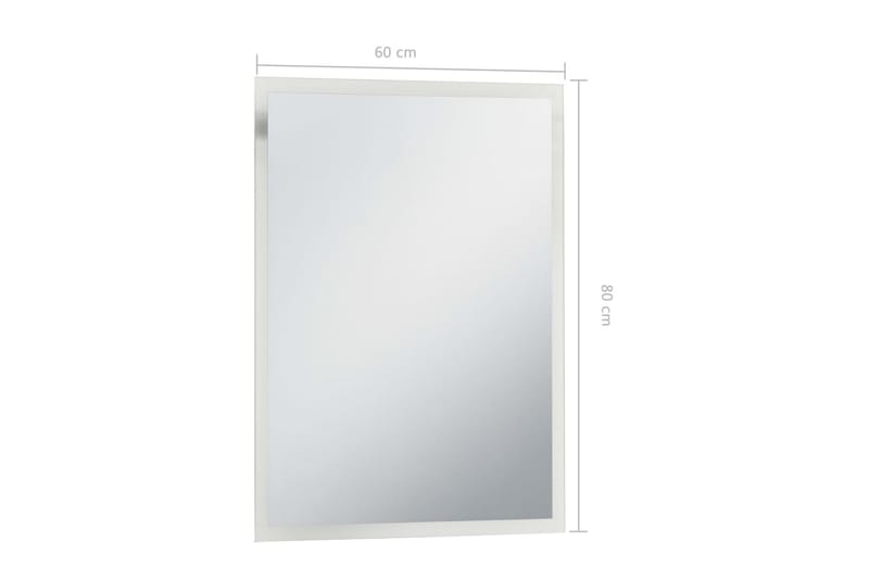 LED-veggspeil til bad 60x80 cm - Hus & oppussing - Kjøkken & bad - Baderom - Baderomsmøbler & baderomsinnredning - Baderomsspeil