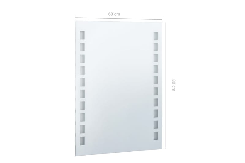 LED-veggspeil til bad 60x80 cm - Hus & oppussing - Kjøkken & bad - Baderom - Baderomsmøbler & baderomsinnredning - Baderomsspeil