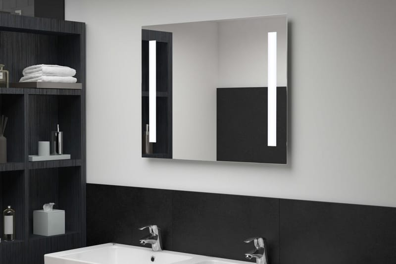 LED-veggspeil til bad 80x60 cm - Hus & oppussing - Kjøkken & bad - Baderom - Baderomsmøbler & baderomsinnredning - Baderomsspeil