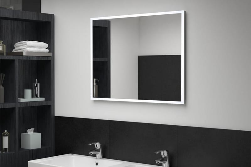 LED-veggspeil til bad 80x60 cm - Hus & oppussing - Kjøkken & bad - Baderom - Baderomsmøbler & baderomsinnredning - Baderomsspeil