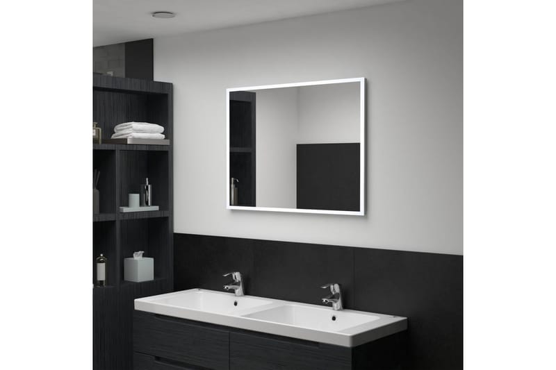 LED-veggspeil til bad 80x60 cm - Hus & oppussing - Kjøkken & bad - Baderom - Baderomsmøbler & baderomsinnredning - Baderomsspeil