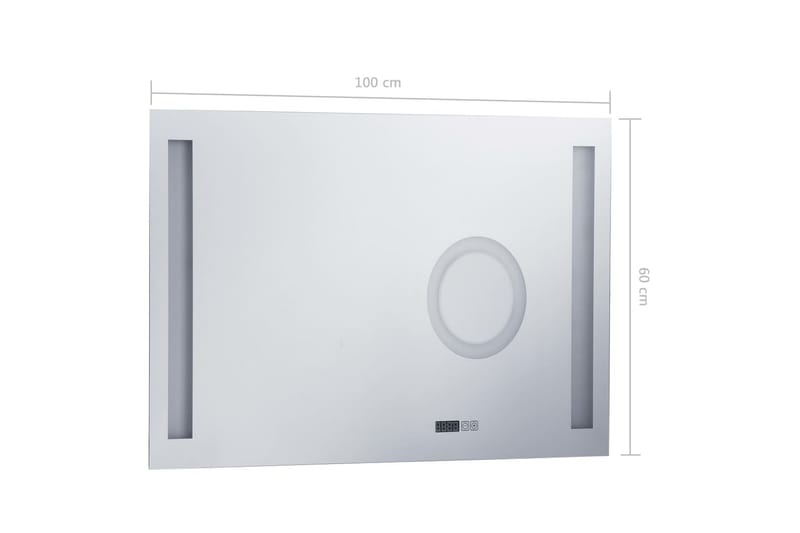 LED-veggspeil til bad med berøringssensor 100x60 cm - Hus & oppussing - Kjøkken & bad - Baderom - Baderomsmøbler & baderomsinnredning - Baderomsspeil
