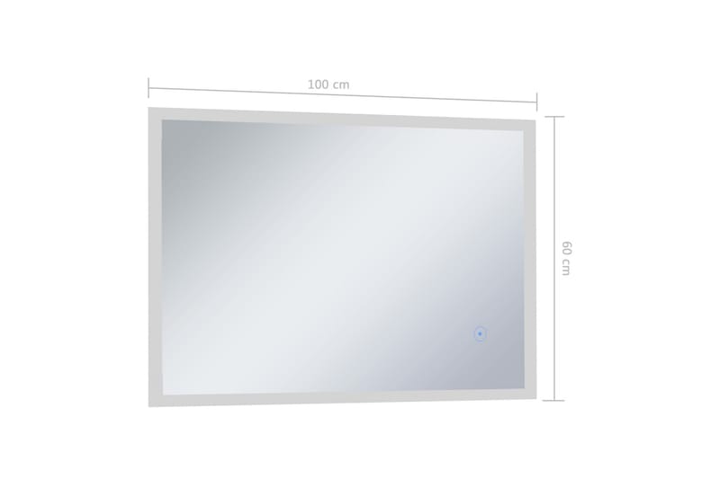 LED-veggspeil til bad med berøringssensor 100x60 cm - Hus & oppussing - Kjøkken & bad - Baderom - Baderomsmøbler & baderomsinnredning - Baderomsspeil